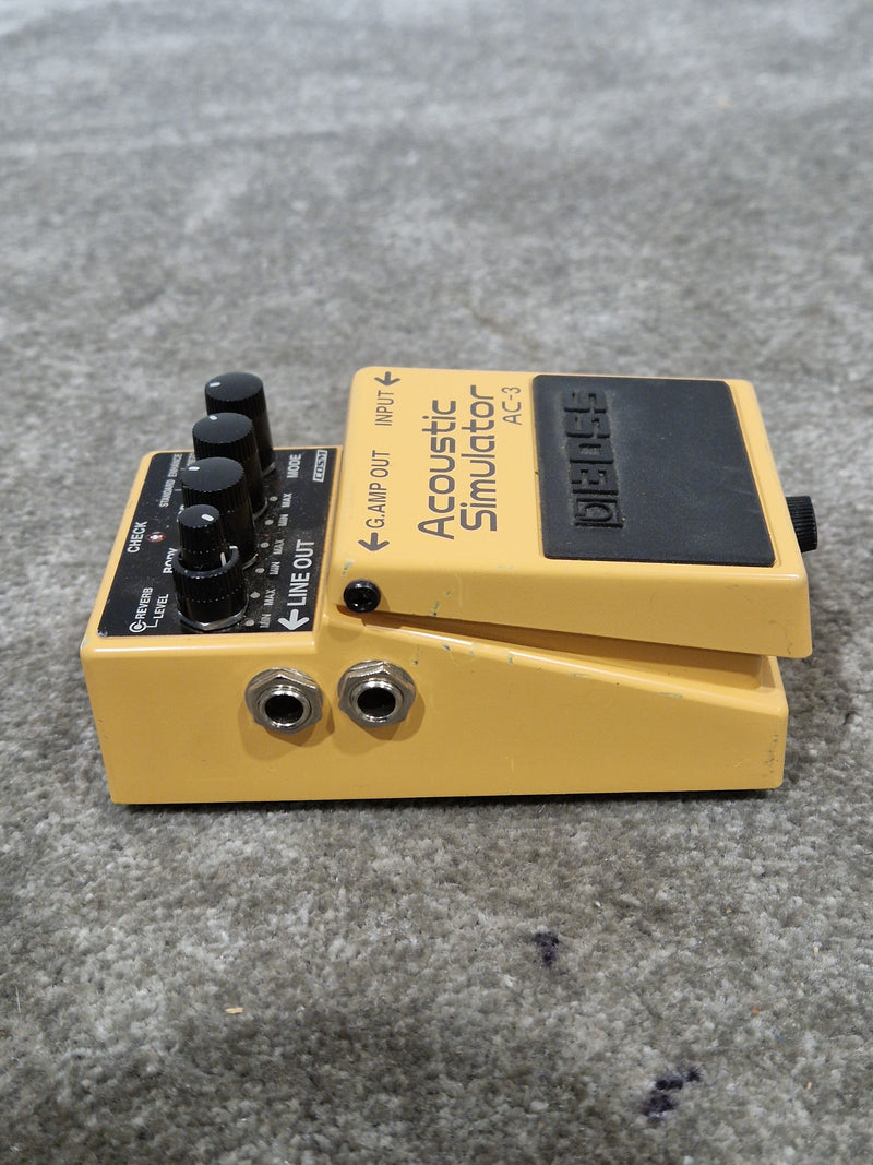 BOSS AC-3 Acoustic Simulator - Guitar Effects Pedal - Orange - Good - Image 7