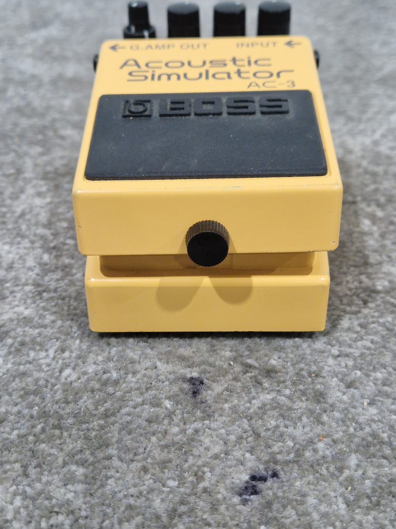 BOSS AC-3 Acoustic Simulator - Guitar Effects Pedal - Orange - Good - Image 8