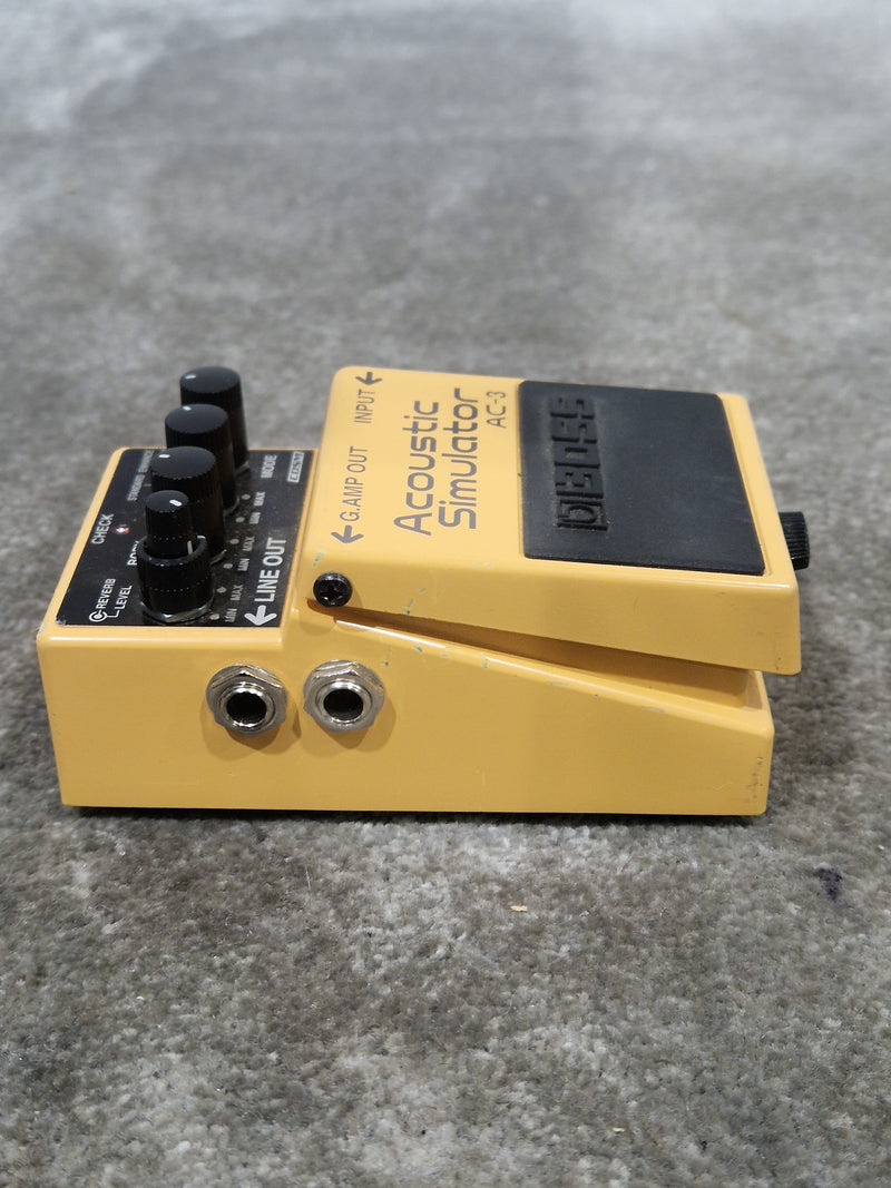 BOSS AC-3 Acoustic Simulator - Guitar Effects Pedal - Orange - Good - Image 11