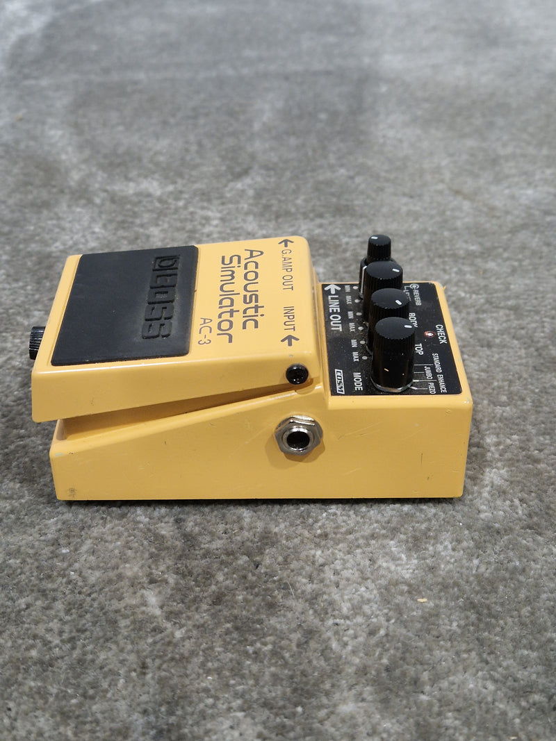 BOSS AC-3 Acoustic Simulator - Guitar Effects Pedal - Orange - Good - Image 12