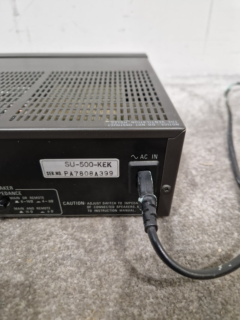 Technics SU-500 - Stereo Integrated Amplifier - Excellent - Image 4