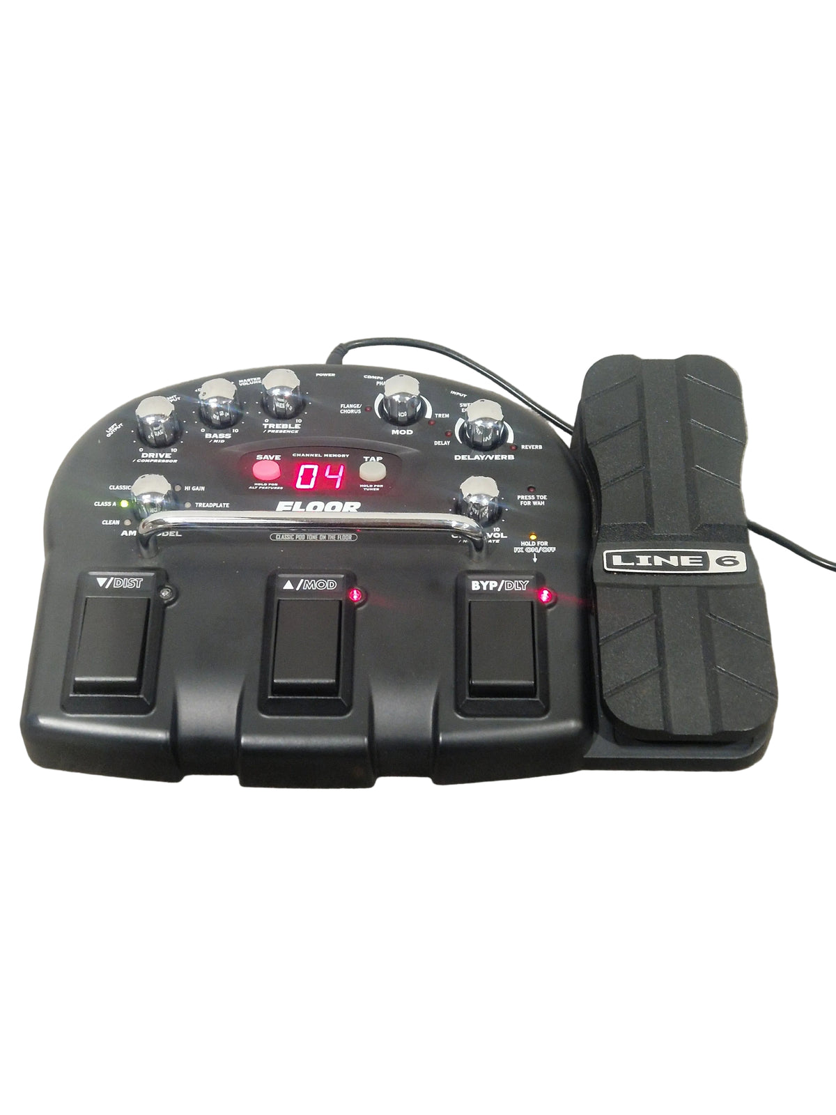 Line 6 Floor POD - Guitar Multi-Effects Processor - Black - Excellent w/ Power Supply