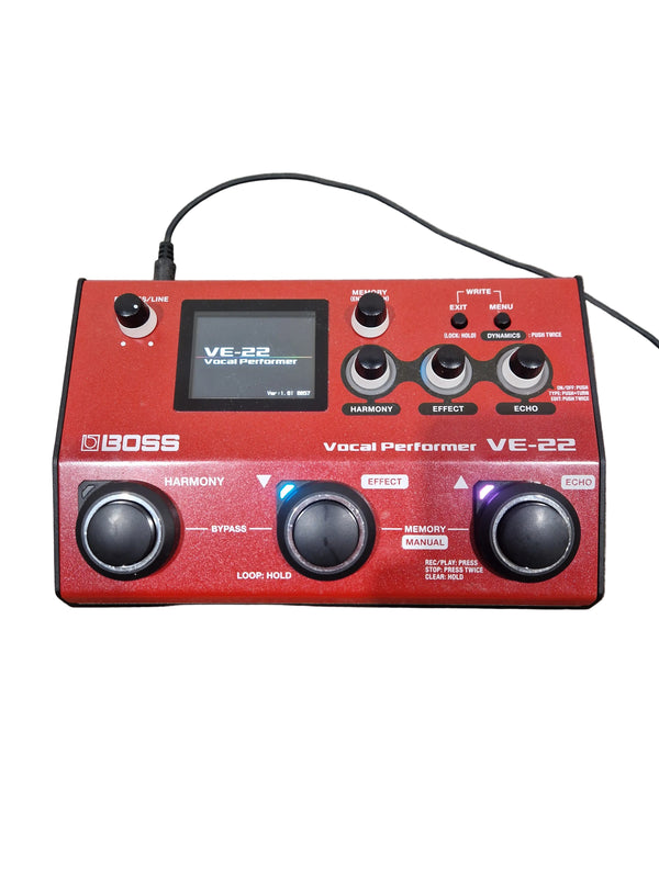 Boss VE-22 Vocal Performer Effects Pedal - Good w/ Power Supply