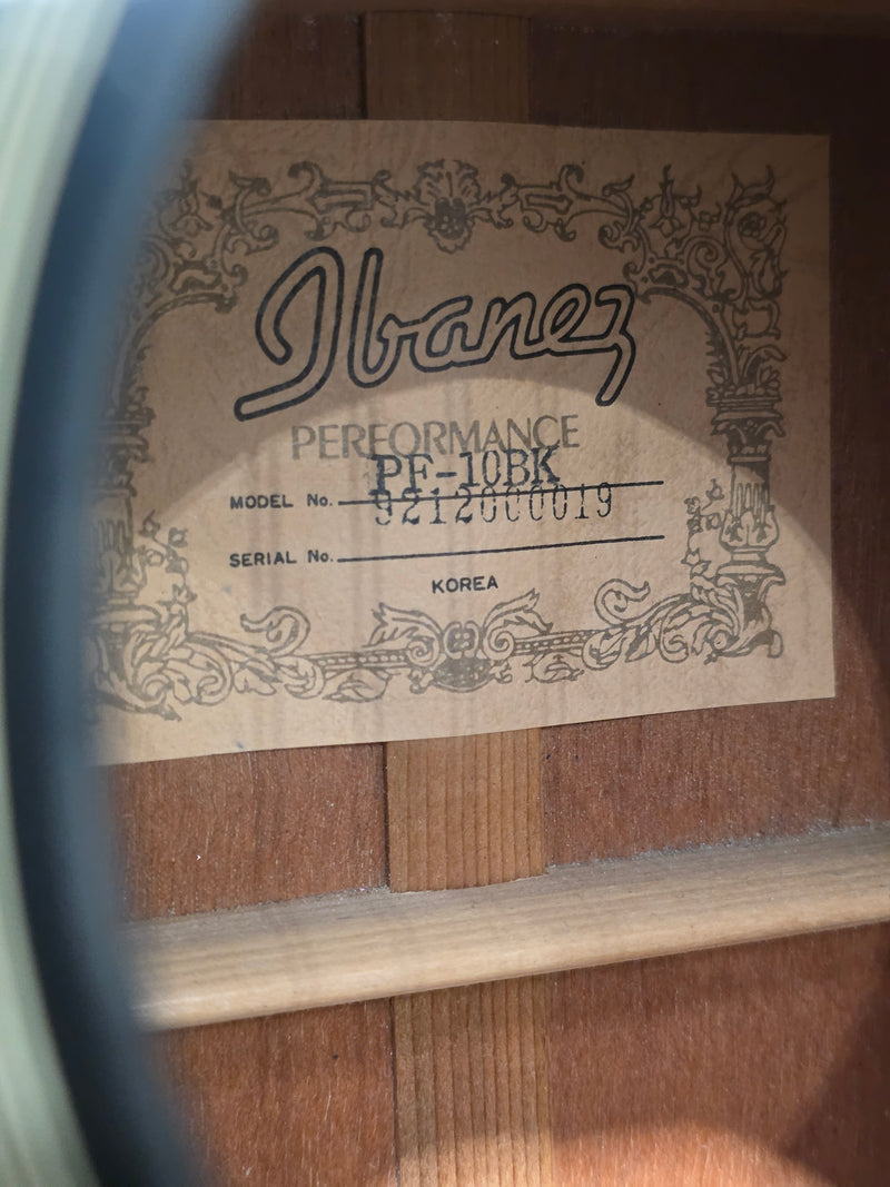 Ibanez PF10 - Acoustic Guitar - Black - Excellent w/ Soft Case - Image 3