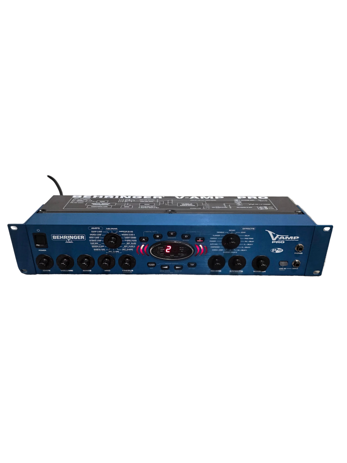 Behringer V-Amp Pro - Guitar Amplifier/Effects Processor - Blue - Excellent w/ Original Box