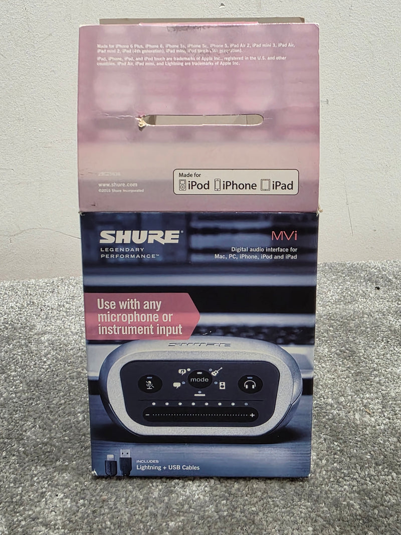 Shure MVi Digital Audio Interface - Silver - Excellent w/ Original Box - Image 6