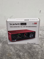 Focusrite Scarlett Solo - USB Audio Interface - 3rd Generation - Red - Excellent w/ Original Box & Cables - Image 7