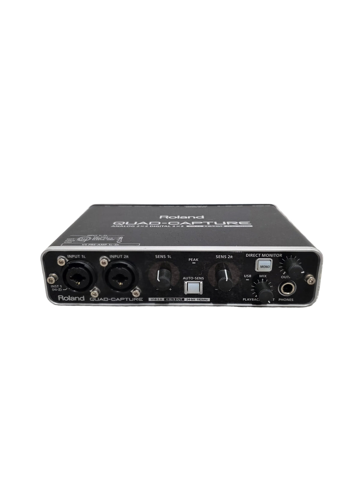 Roland Quad-Capture - USB Audio Interface - Black - Excellent w/ Cables