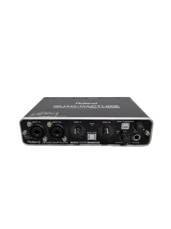 Roland Quad-Capture - USB Audio Interface - Black - Excellent w/ Cables