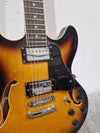 Hamer XT - Semi-Hollow Electric Guitar - Sunburst - Excellent w/ Hard Case - Photo 5