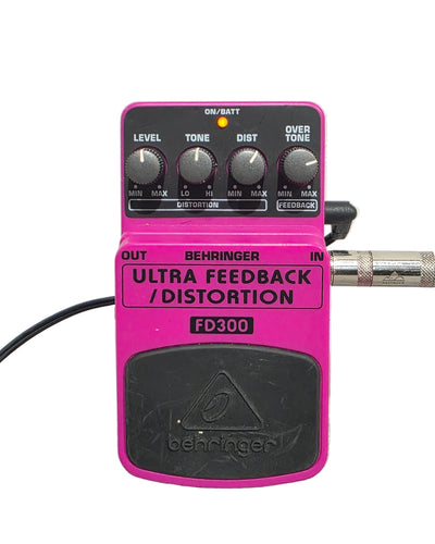 Behringer FD300 - Ultra Feedback/Distortion Pedal - Pink - Good