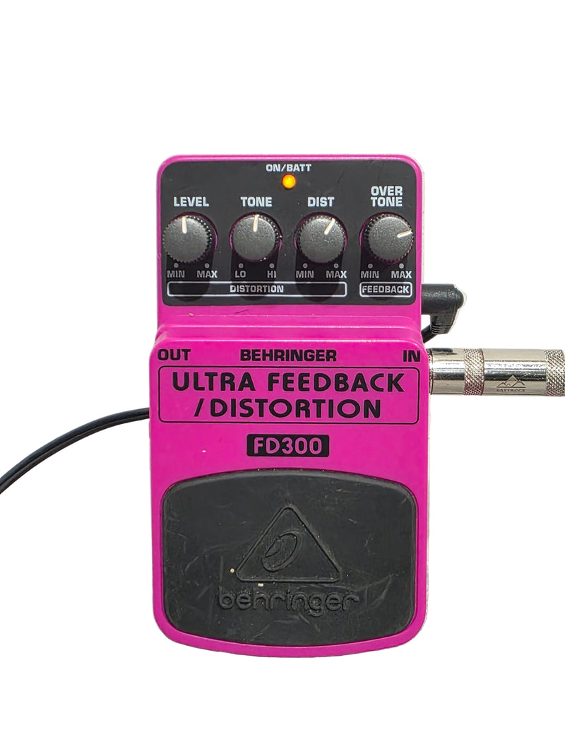 Behringer FD300 - Ultra Feedback/Distortion Pedal - Pink - Good - Image 1