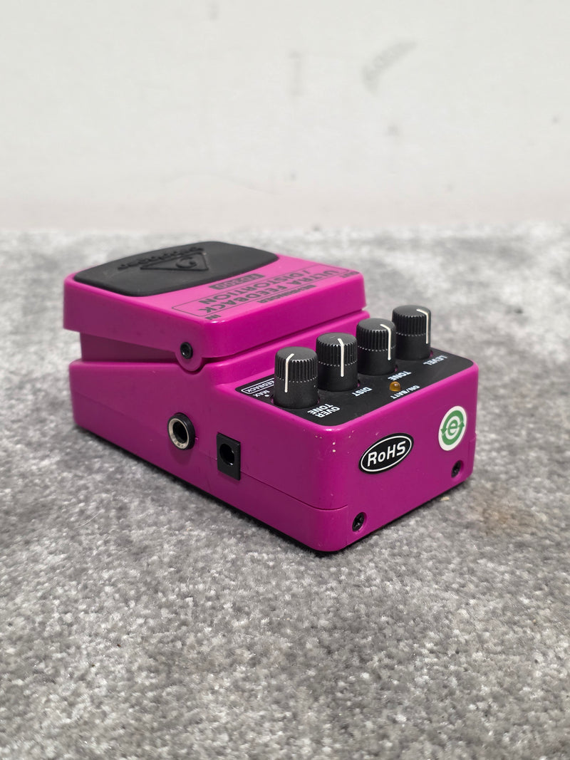 Behringer FD300 - Ultra Feedback/Distortion Pedal - Pink - Good - Image 3