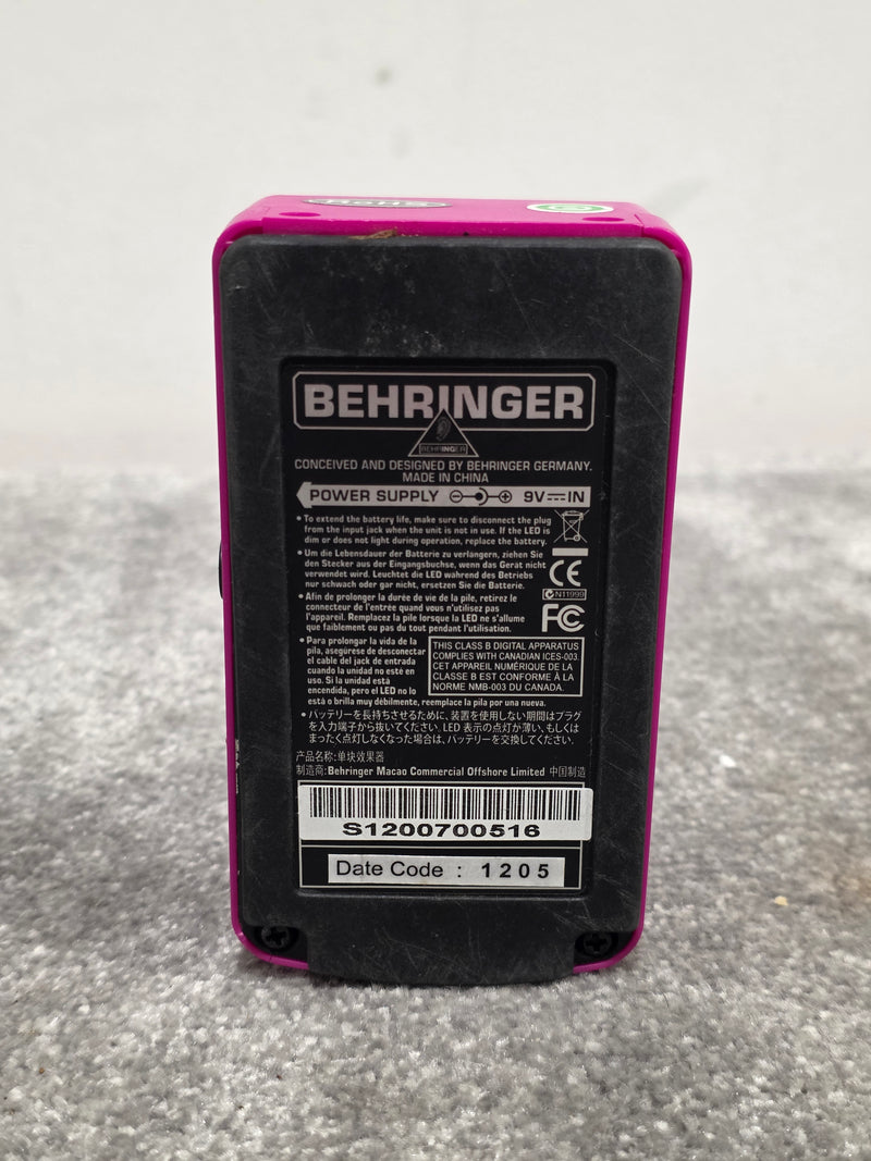 Behringer FD300 - Ultra Feedback/Distortion Pedal - Pink - Good - Image 6