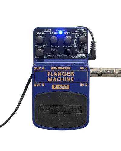 Behringer FL600 - Flanger Machine Effects Pedal - Blue - Good
