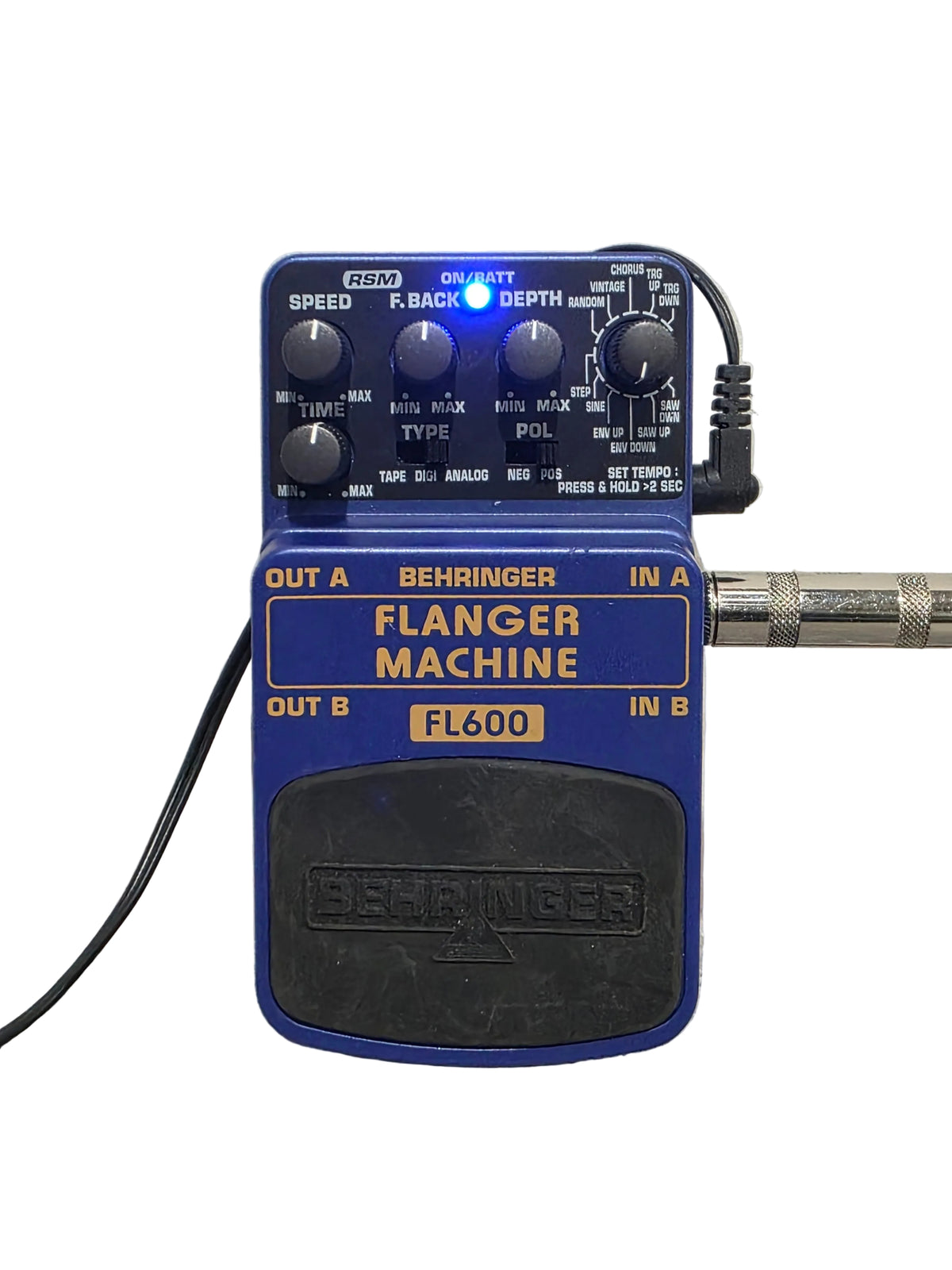 Behringer FL600 - Flanger Machine Effects Pedal - Blue - Good