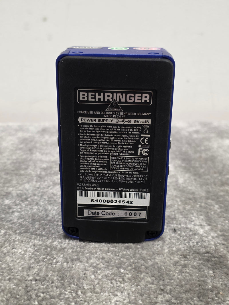 Behringer FL600 - Flanger Machine Effects Pedal - Blue - Good - Image 6
