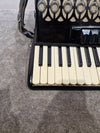 Baile Ballerina Piano Accordion Black Accordion - Well-Preserved Craftsmanship - Good w/ Hard Case - Photo 12