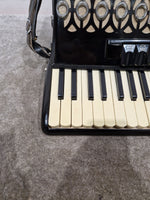 Baile Ballerina Piano Accordion Black Accordion - Well-Preserved Craftsmanship - Good w/ Hard Case - Image 12