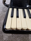 Baile Ballerina Piano Accordion Black Accordion - Well-Preserved Craftsmanship - Good w/ Hard Case - Photo 3