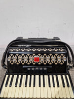 Baile Ballerina Piano Accordion Black Accordion - Well-Preserved Craftsmanship - Good w/ Hard Case - Image 14