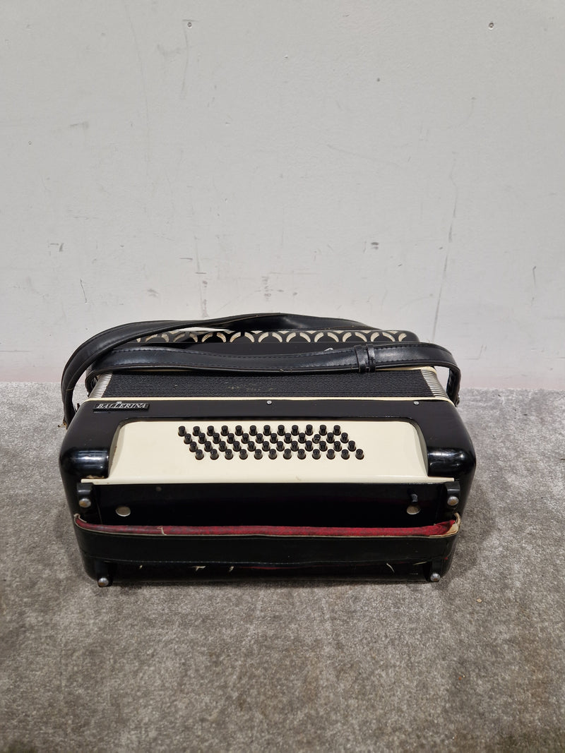 Baile Ballerina Piano Accordion Black Accordion - Well-Preserved Craftsmanship - Good w/ Hard Case - Image 17