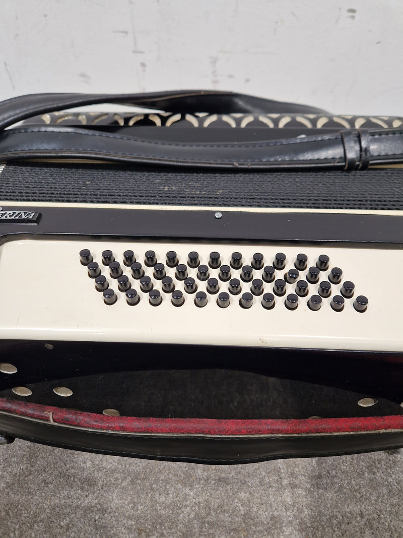 Baile Ballerina Piano Accordion Black Accordion - Well-Preserved Craftsmanship - Good w/ Hard Case - Image 18