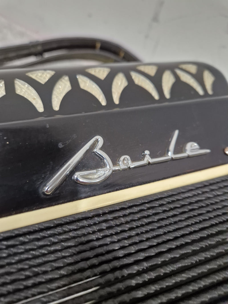 Baile Ballerina Piano Accordion Black Accordion - Well-Preserved Craftsmanship - Good w/ Hard Case - Image 20