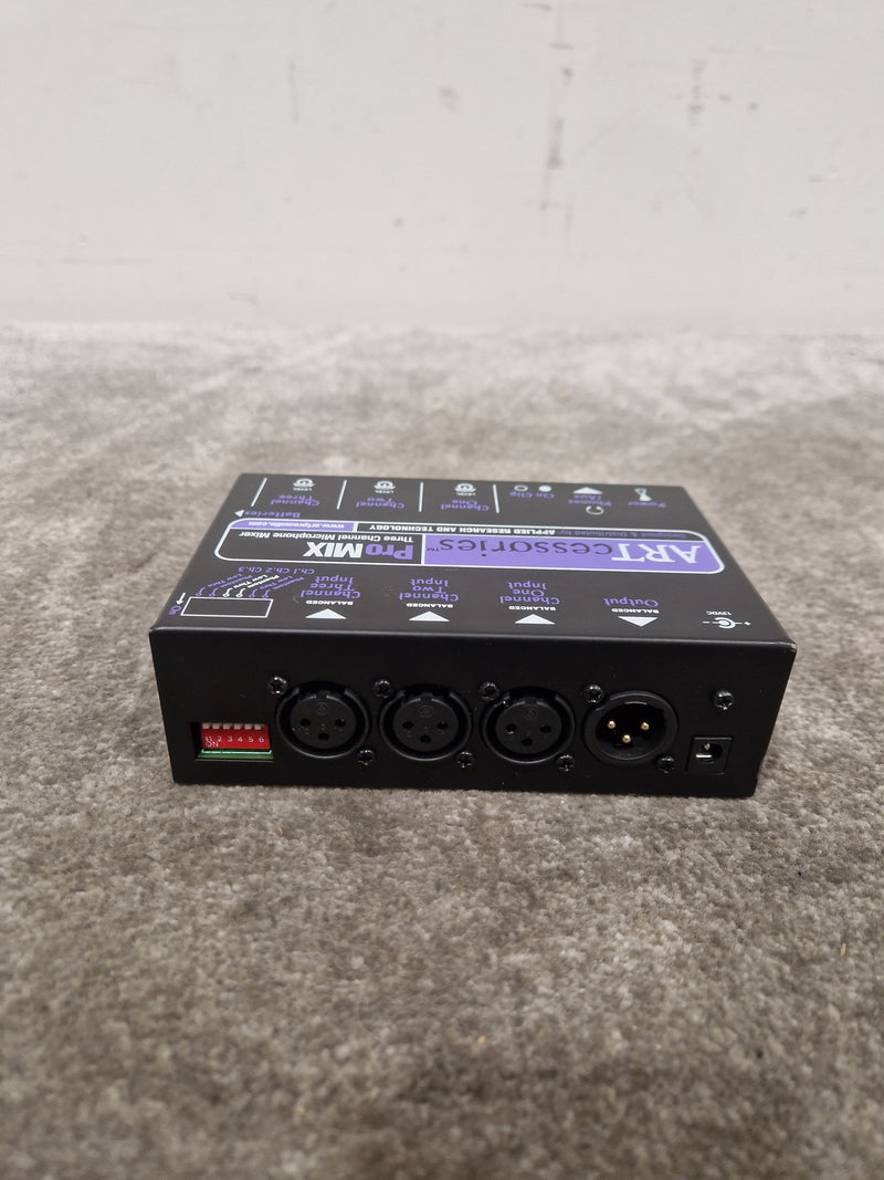 ARTcessories ProMIX - 3-Channel Microphone Mixer - Black - Excellent - Image 3