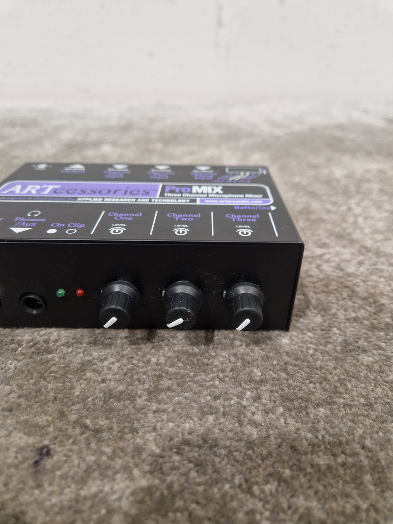ARTcessories ProMIX - 3-Channel Microphone Mixer - Black - Excellent - Image 10