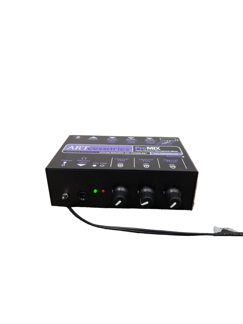 ARTcessories ProMIX - 3-Channel Microphone Mixer - Black - Excellent - Image 1