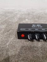 AU-401 - 4-Channel Audio Mixer - Black - Good - Image 2