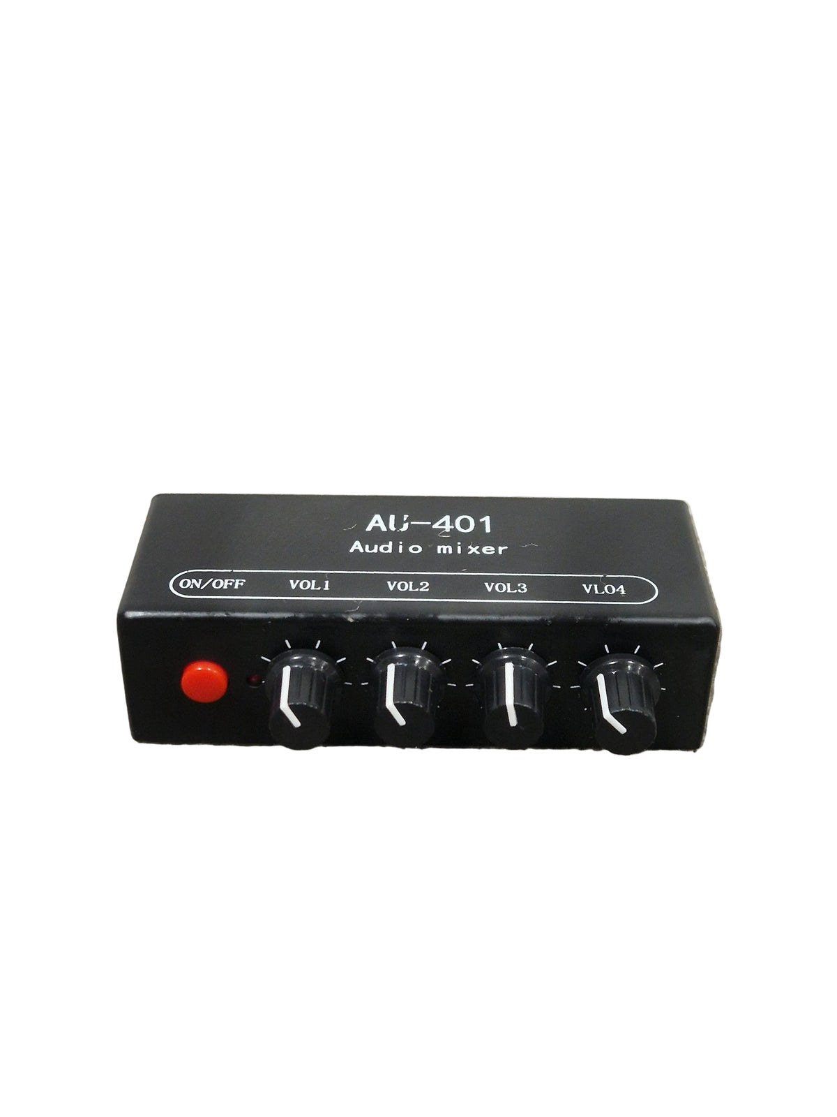AU-401 - 4-Channel Audio Mixer - Black - Good