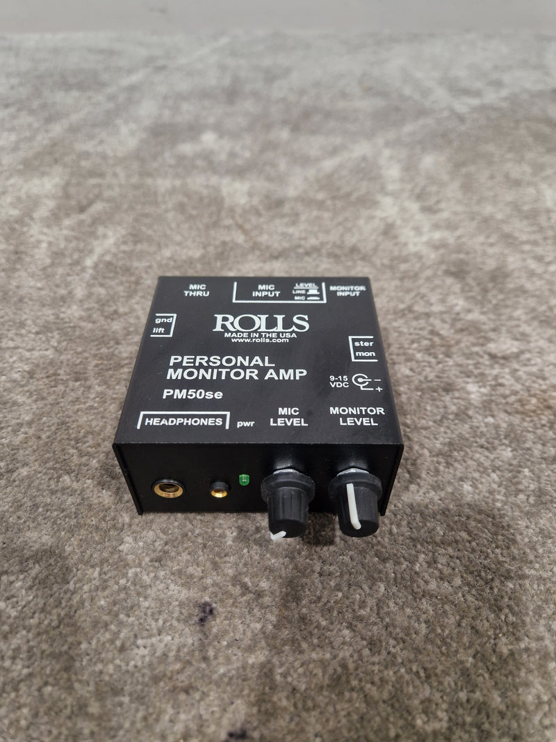 Rolls PM50se - Personal Monitor Amp - Black - Excellent - Image 3