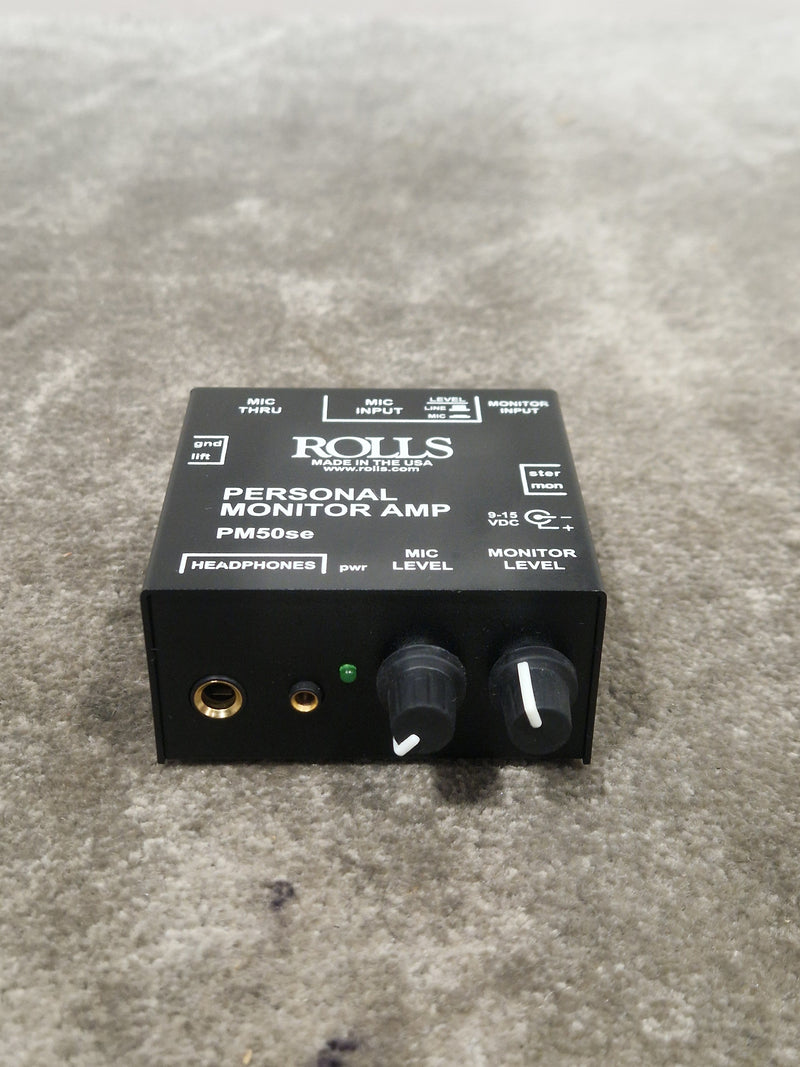 Rolls PM50se - Personal Monitor Amp - Black - Excellent - Image 4
