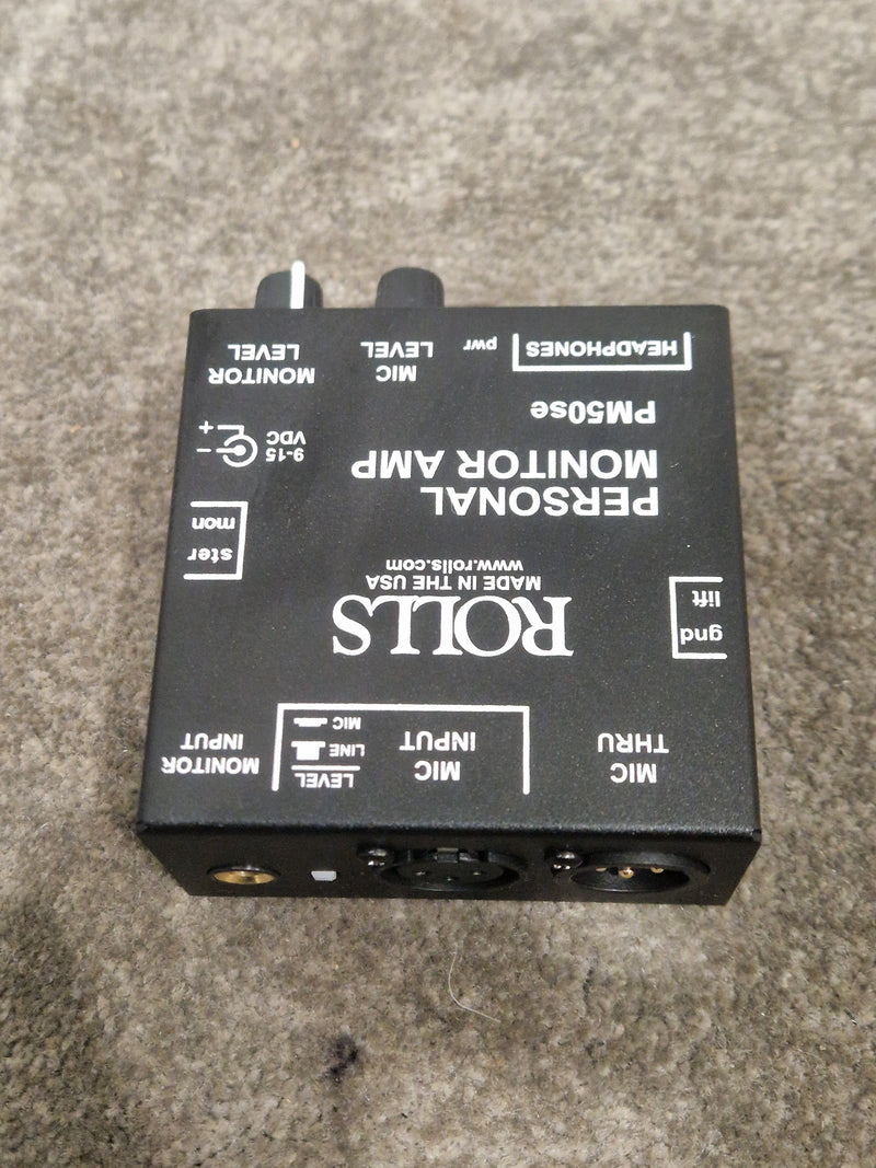 Rolls PM50se - Personal Monitor Amp - Black - Excellent - Image 9