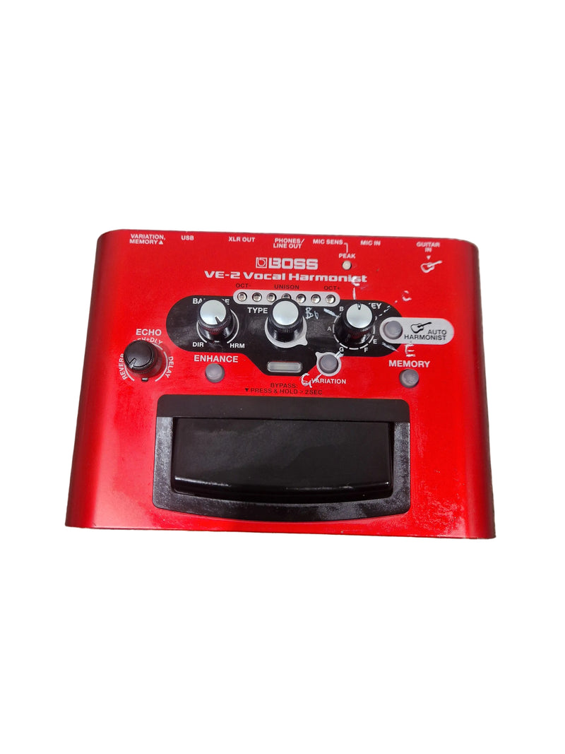 Boss VE-2 - Vocal Harmonist - Red - Excellent - Image 1