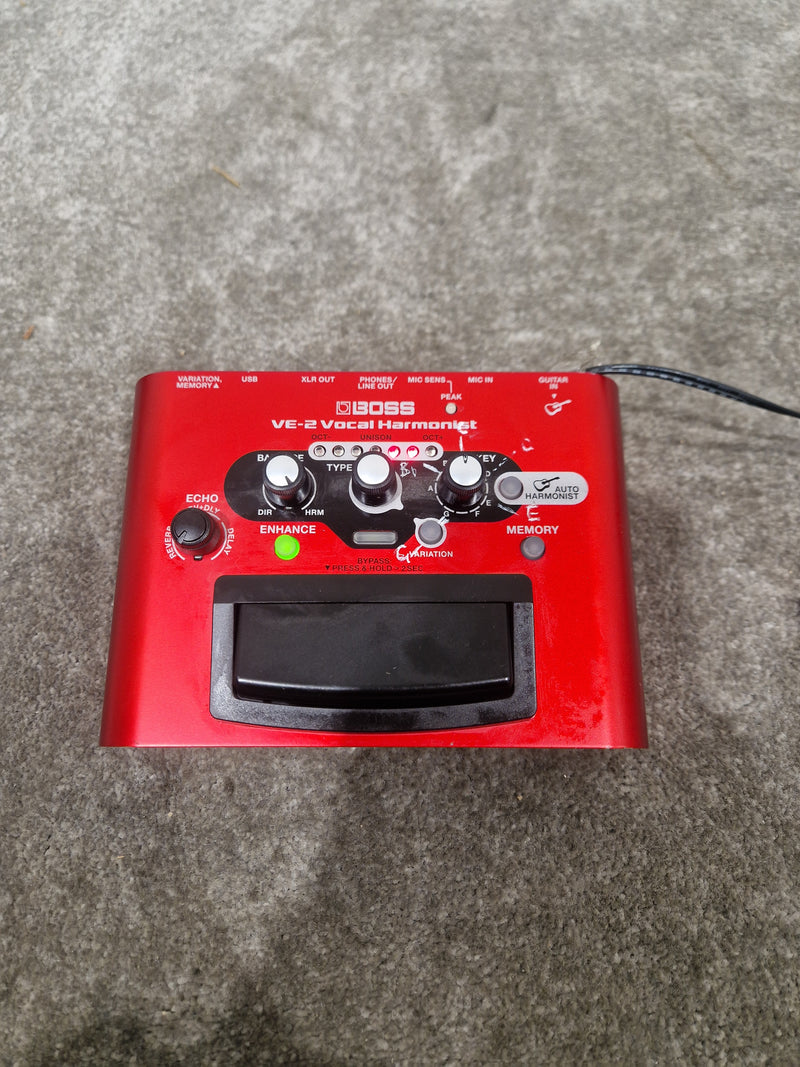 Boss VE-2 - Vocal Harmonist - Red - Excellent - Image 14