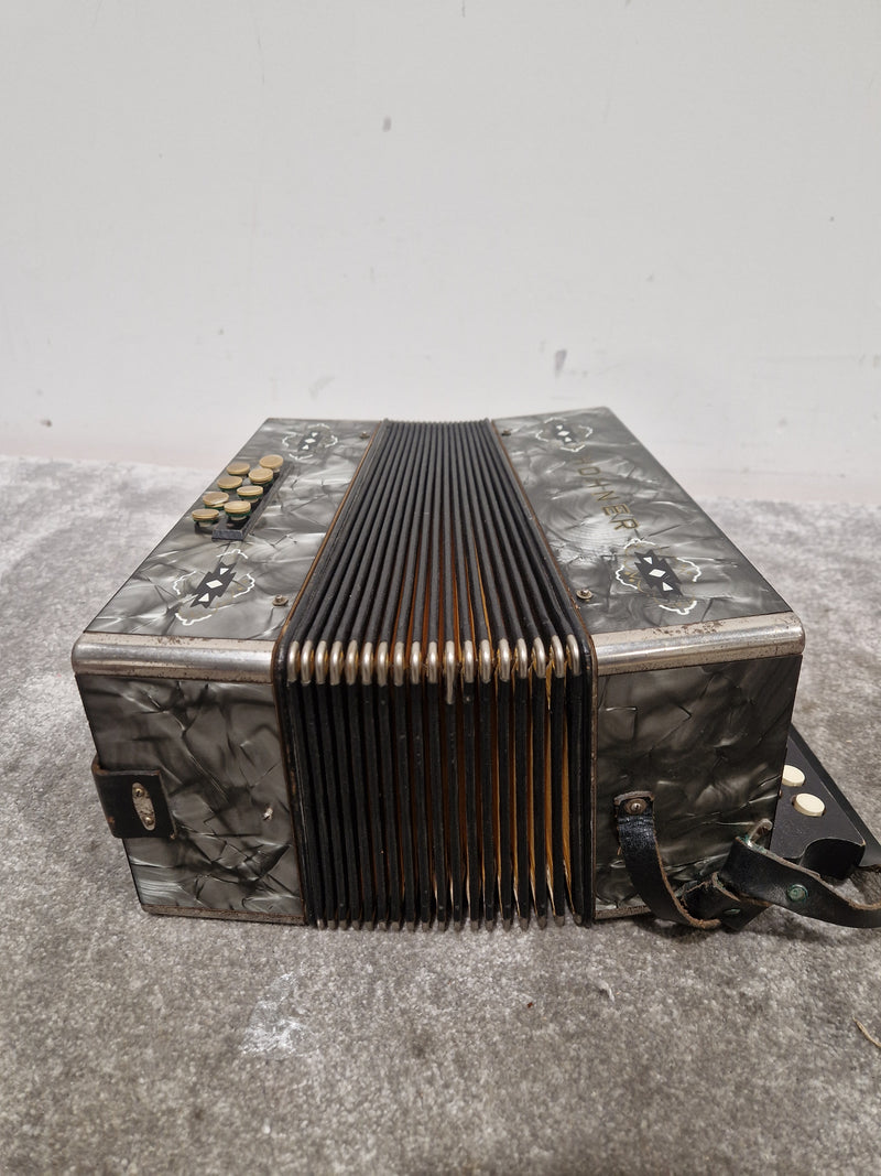 Hohner Club IIB Victoria - Diatonic Button Accordion - Pearl Celluloid - Fair - Image 10