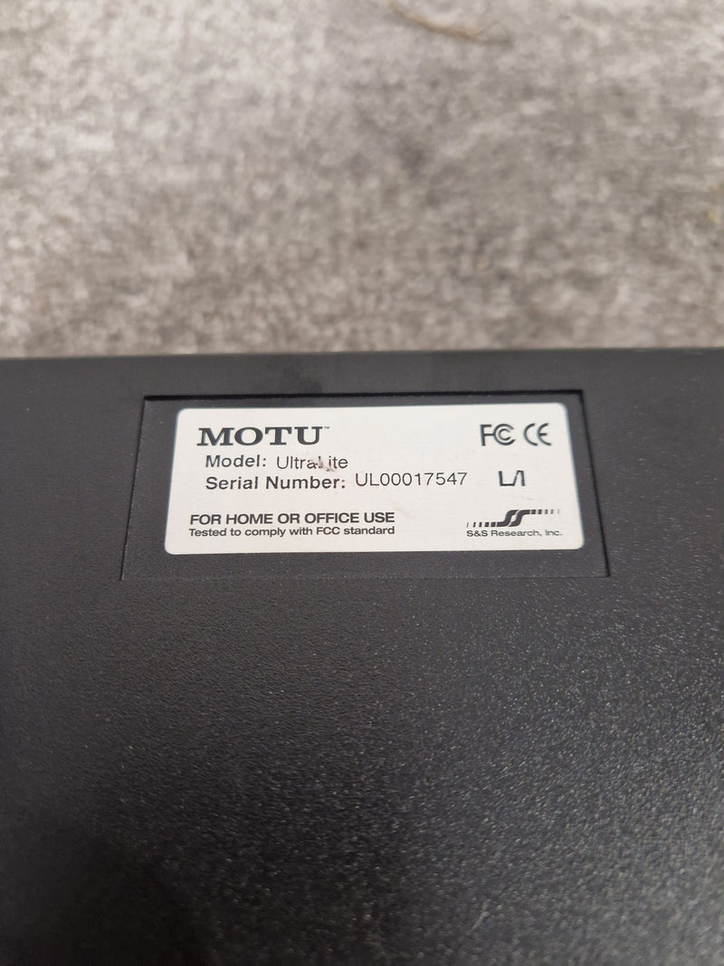 MOTU UltraLite - Audio Interface - Black - Excellent - Image 11