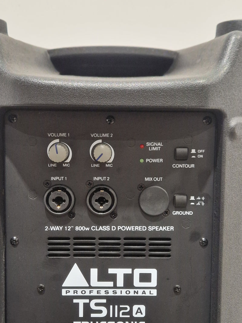 Alto TS112A Truesonic Black Speaker - 800W Active - Excellent w/ Power Cable & Soft Case - Image 2