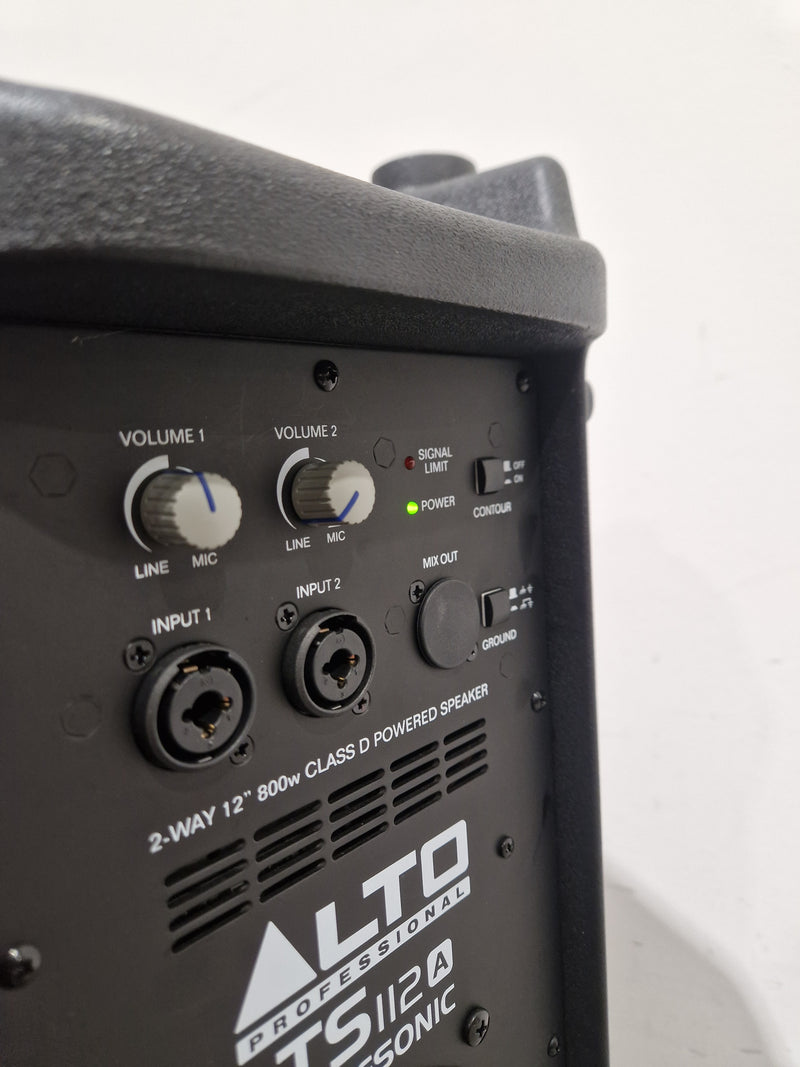 Alto TS112A Truesonic Black Speaker - 800W Active - Excellent w/ Power Cable & Soft Case - Image 3
