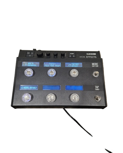 Line 6 HX Effects - Multi-Effects Pedal - Black - Excellent w/ Original Box, Manuals, Cables & Power Supply