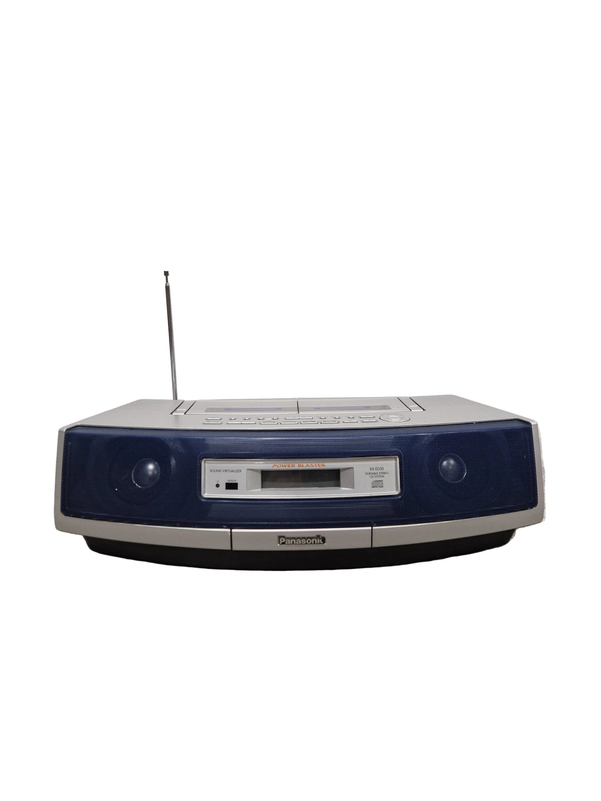 Panasonic RX-ED50 - Portable Stereo CD System - Silver/Black - Excellent w/ Manuals, Original Box & remote