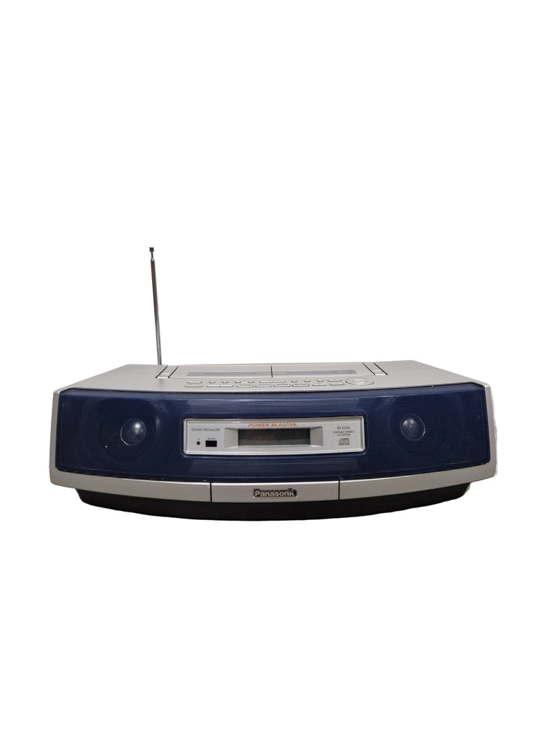 Panasonic RX-ED50 - Portable Stereo CD System - Silver/Black - Excellent w/ Manuals, Original Box & remote - Image 1