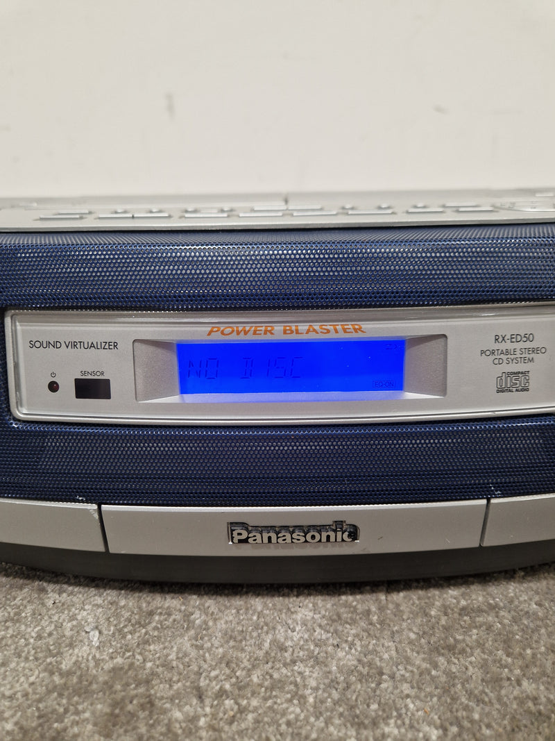 Panasonic RX-ED50 - Portable Stereo CD System - Silver/Black - Excellent w/ Manuals, Original Box & remote - Image 18