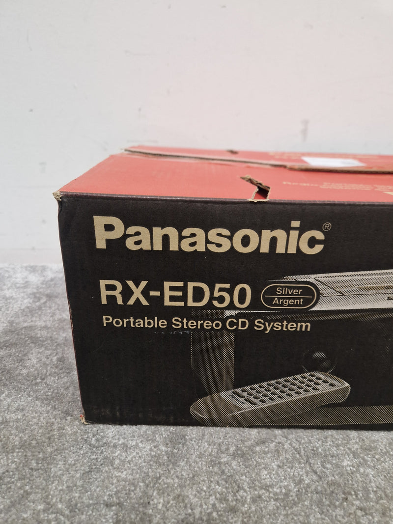 Panasonic RX-ED50 - Portable Stereo CD System - Silver/Black - Excellent w/ Manuals, Original Box & remote - Image 8