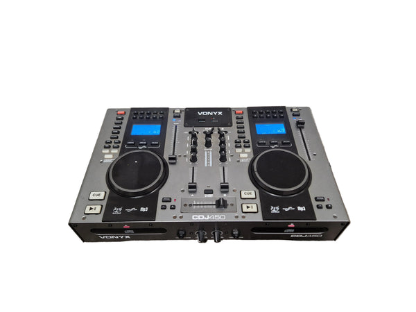 Vonyx CDJ450 - Twin Top Player/Mixer - With CD/MP3/USB/Bluetooth - Good w/ Original Box