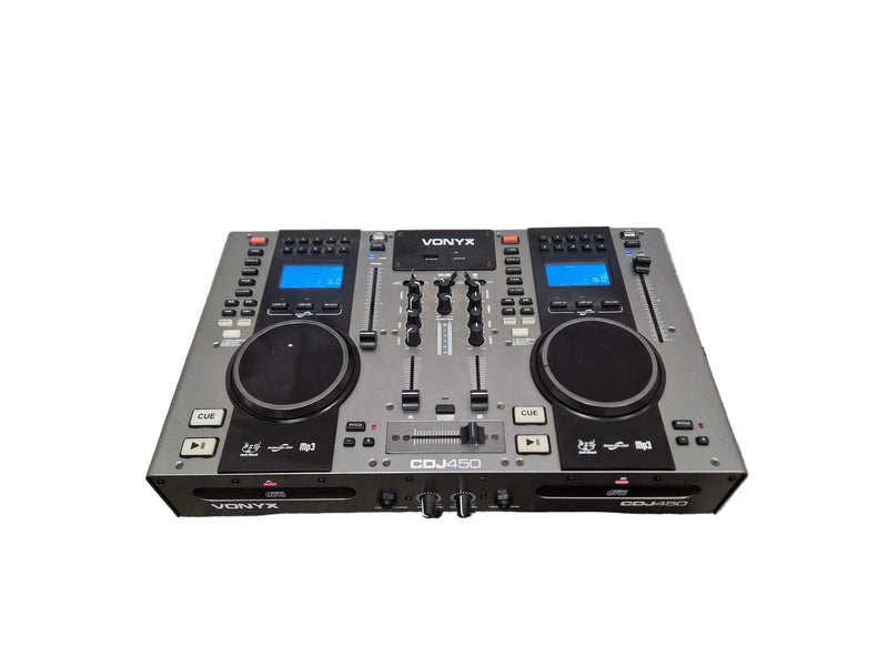 Vonyx CDJ450 - Twin Top Player/Mixer - With CD/MP3/USB/Bluetooth - Good w/ Original Box - Image 1