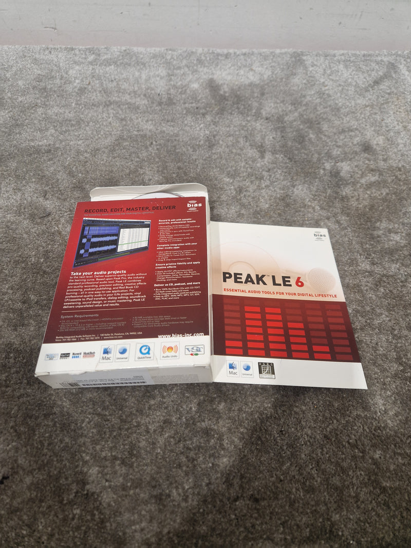 Bias Peak LE6 software - Excellent w/ Original Box - Image 9